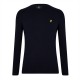 блуза,облекла,на,разпродажба,мъжки,пуловери,lyle,and,scott,merino,crew,knit,sweater,dark,navy,z271