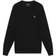 блуза,мъжки,пуловери,lyle,and,scott,merino,crew,knit,sweater,jet,black,z865