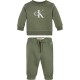 calvin,klein,jeans,unisex,kids,monogram,relaxed,fit,clothing,set,olive,ldy