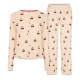 пижама,дамски,пижами,chelsea,peers,women's,ribbed,long,sleeve,pyjama,set,cherry,stripes