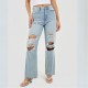 дамски,дънки,brave,soul,womens,high,waisted,wide,leg,distresed,jean,pale,blue