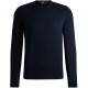 пуловер,мъжки,пуловери,boss,men,s,botto,black,knitted,crew,neck,jumper,dark,blue,404