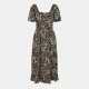 рокля,дамски,поли,и,рокли,ax,paris,multi,ditsy,printed,flutter,sleeve,midi,dress,multi