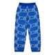 панталони,cole,buxton,monogram,knit,trousers,cobalt,blue
