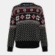 пуловер,мъжки,пуловери,polo,ralph,lauren,men's,fairisle,cashmere,crew,neck,jumper,black,combo