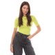 тениска,дамски,топове,off,white,stamp,sec,skin,crew,neck,t,shirt,yellow