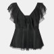 ted,baker,women,s,waterfall,neck,puff,sleeve,top,black