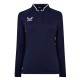 дамска,блуза,с,яка,падел,тенис,бадминтон,скуош,castore,long,sleeve,polo,top,womens,navy,white