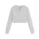 суичър,дамски,горнища,с,качулка,miso,women's,cropped,hoodie,grey
