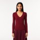 дамски,пуловер,дамски,плетени,дрехи,lacoste,women,s,seamless,ribbed,crew,neck,jumper,zin