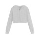 суичър,дамски,горнища,с,качулка,miso,women's,cropped,hoodie,grey