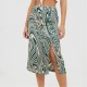 дамска,пола,brave,soul,womens,swirl,print,skirt,with,buttons,&,split,green,swirl