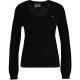 дамски,плетени,дрехи,gant,extrafine,lambswool,v,neck,cream,s,black
