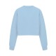 блуза,дамски,блузи,дамски,облекла,размер,miso,women's,cropped,sweatshirt,blue