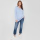 дамски,пуловер,дамски,плетени,дрехи,be,you,women,s,beyou,lantern,crew,neck,jumper,blue
