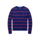 пуловер,дамски,плетени,дрехи,polo,ralph,lauren,women's,cable,stripe,crew,neck,jumper,mid,col,stripe