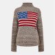 пуловер,дамски,плетени,дрехи,polo,ralph,lauren,women's,flag,knitted,crew,neck,jumper,natural,multi