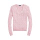 дамски,пуловер,дамски,плетени,дрехи,polo,ralph,lauren,women,s,cable,knit,v,neck,jumper,carmel,pink