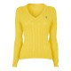 дамски,пуловер,дамски,плетени,дрехи,polo,ralph,lauren,women,s,cable,knit,v,neck,jumper,trainer,yellow