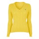 пуловер,дамски,плетени,дрехи,polo,ralph,lauren,women's,cable,knit,v,neck,jumper,trainer,yellow