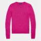 пуловер,дамски,плетени,дрехи,polo,ralph,lauren,women's,cable,knit,jumper,regatta,pink