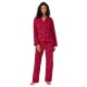 дамска,пижама,дамски,пижами,dkny,women,s,long,sleeve,fleece,pyjama,sets,red,heartlines
