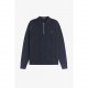 пуловер,мъжки,пуловери,fred,perry,men,s,lsknit,zipped,crew,neck,jumper,navy,608