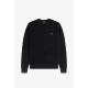 пуловер,мъжки,пуловери,fred,perry,crew,neck,jumper,black,102