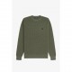пуловер,мъжки,пуловери,fred,perry,crew,neck,jumper,wrth,green,x21