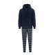 комплект,мъжки,пижами,linea,sherpa,hoody,pyjama,set,men,navy