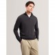 пуловер,мъжки,пуловери,ted,baker,men,s,merino,half,zip,crew,neck,jumper,charcoal