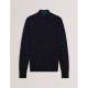 пуловер,мъжки,пуловери,ted,baker,men,s,merino,half,zip,crew,neck,jumper,navy