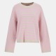 дамски,пуловер,дамски,плетени,дрехи,barbour,womens,rosie,striped,jumper,oat,chrry,blssm