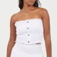 brave,soul,womens,shirred,button,through,boob,tube,white