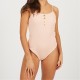 дамски,топове,brave,soul,strap,button,through,bodysuit,summer,peach