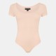 дамска,тениска,brave,soul,womens,square,neck,t,shirt,bodysuit,blush,peach