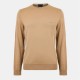 пуловер,мъжки,пуловери,boss,men's,botto,l,01,black,classic,fit,crew,neck,jumper,med,beige,260