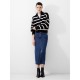 пуловер,дамски,плетени,дрехи,french,connection,vhari,half,zip,jumper,black,stripe