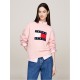 блуза,дамски,плетени,дрехи,дамски,облекла,размер,tommy,jeans,melange,flag,pull,over,sweater,ballet,pink,m