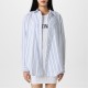 риза,дамски,ризи,dkny,women's,long,sleeve,plain,shirt,wh,blu,stripes