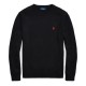 блуза,мъжки,пуловери,polo,ralph,lauren,crew,neck,knit,sweater,polo,black