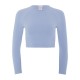 къса,блуза,дамски,топове,hiit,seamless,ribbed,long,sleeve,cropped,top,purple