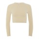 къса,блуза,дамски,топове,hiit,seamless,ribbed,long,sleeve,cropped,top,neutral