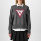 дамски,пуловер,дамски,плетени,дрехи,guess,women,s,triangle,knitted,crew,neck,jumper,cobbleston,hthr