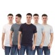 тениска,duck,and,cover,demtare,print,sleeve,5,pack,t,shirts,multi,colour