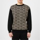 пуловер,мъжки,пуловери,moschino,men's,print,crew,neck,jumper,fantasy,gold