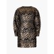 рокля,дамски,поли,и,рокли,french,connection,women's,ellery,eco,jacquard,mini,dress,blackout,copper