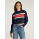 блуза,дамски,плетени,дрехи,tommy,jeans,tjw,script,cblk,sweater,dark,night,navy