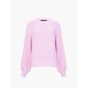пуловер,дамски,плетени,дрехи,french,connection,women's,lily,cable,sleeve,crew,neck,jumper,bubblegum,pink