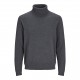 пуловер,мъжки,пуловери,jack,and,jones,men,s,roll,neck,knitted,jumper,dk,grey,melange